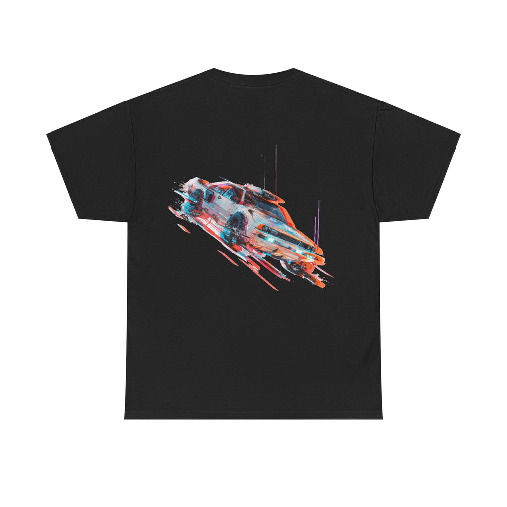 Racing Glitch Tee — Retro Speed Car Graphic T-Shirt