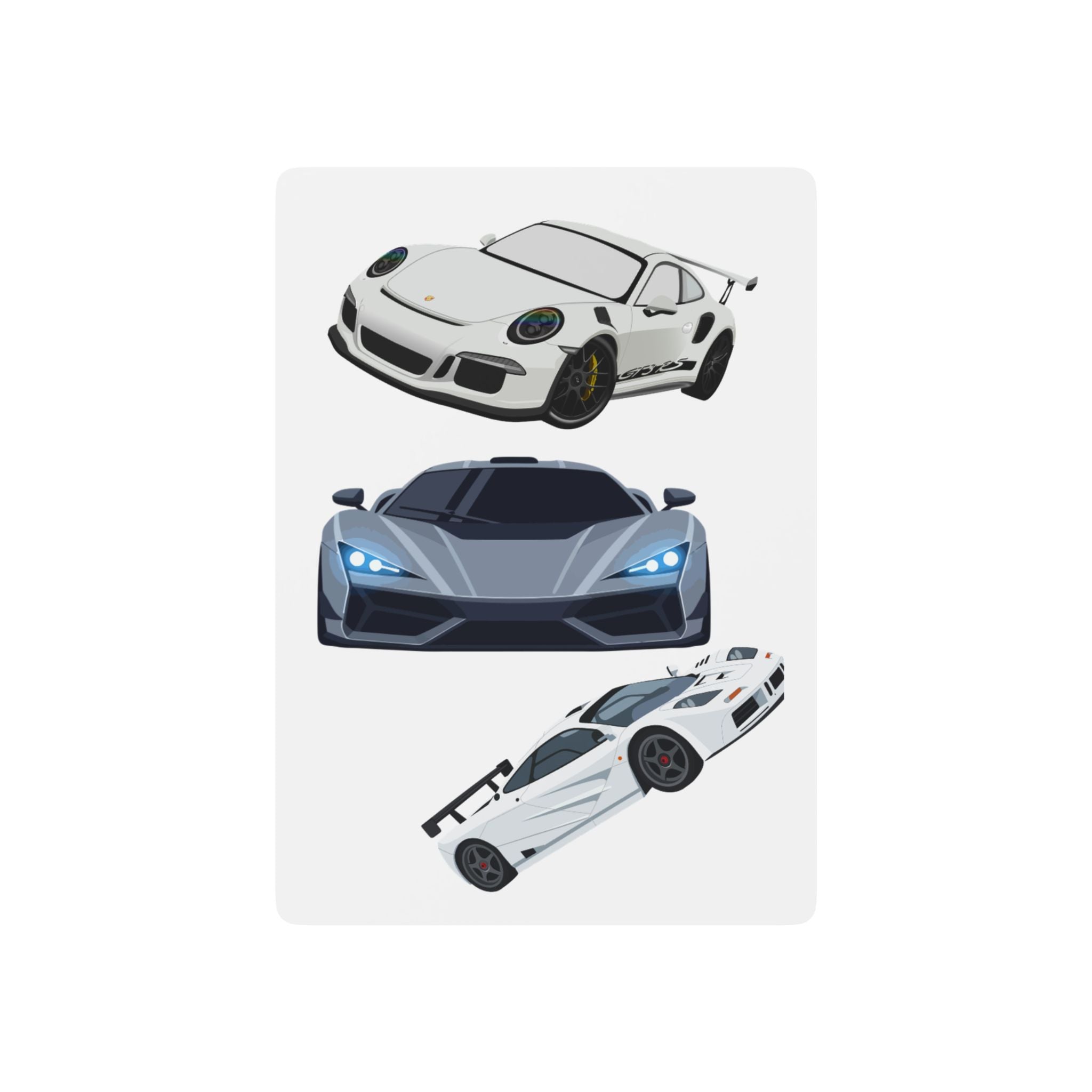 Racing Supercars Poker Playing Cards – Luxury Sports Car Deck for Gamers & Collectors