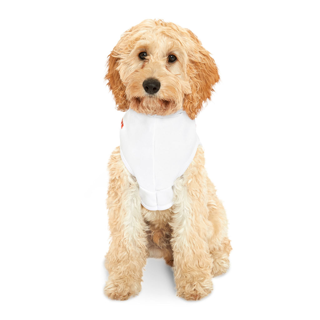 Pet Hoodie — "I'm on Four-Wheel Drive" Flaming Tire Dog Hoodie