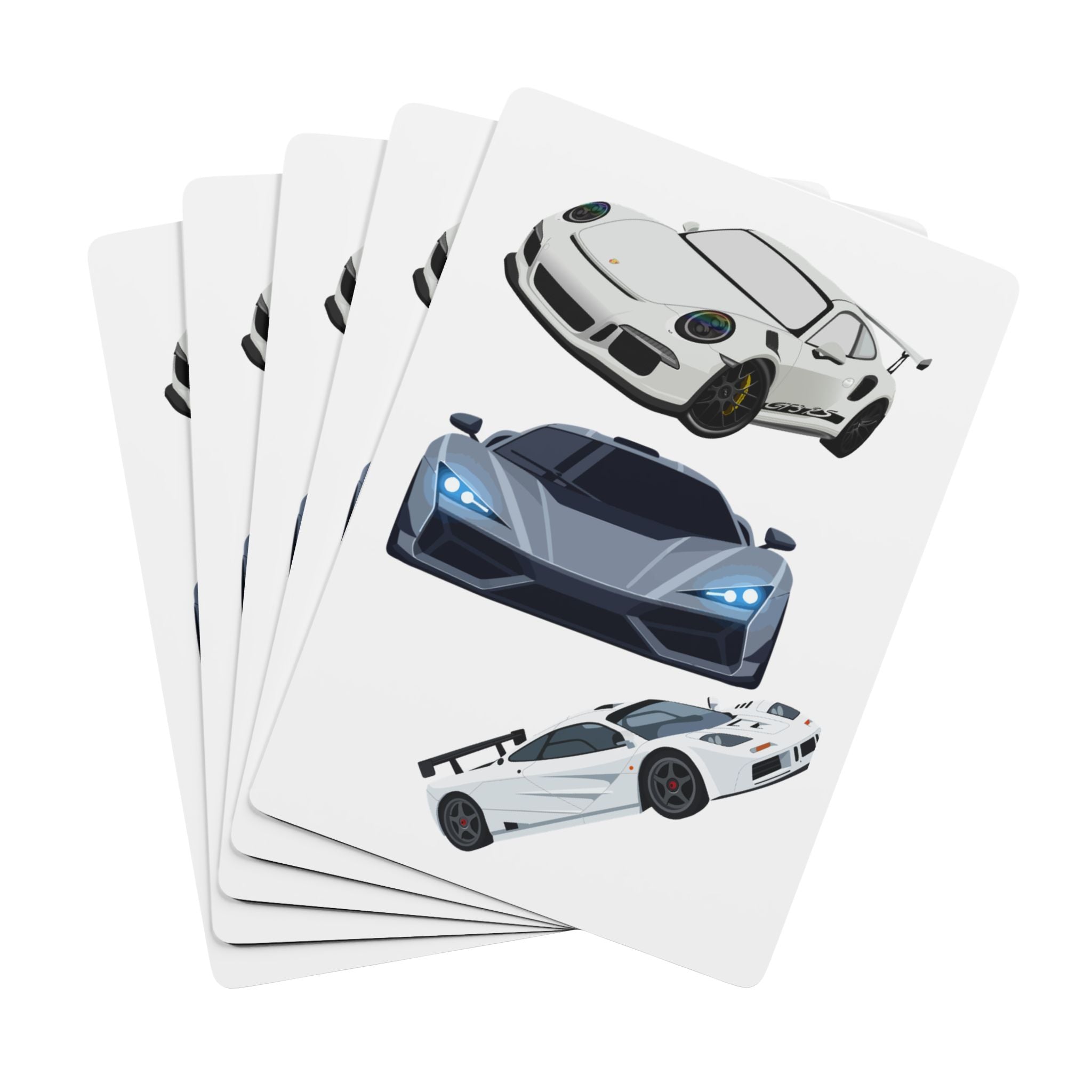 Racing Supercars Poker Playing Cards – Luxury Sports Car Deck for Gamers & Collectors