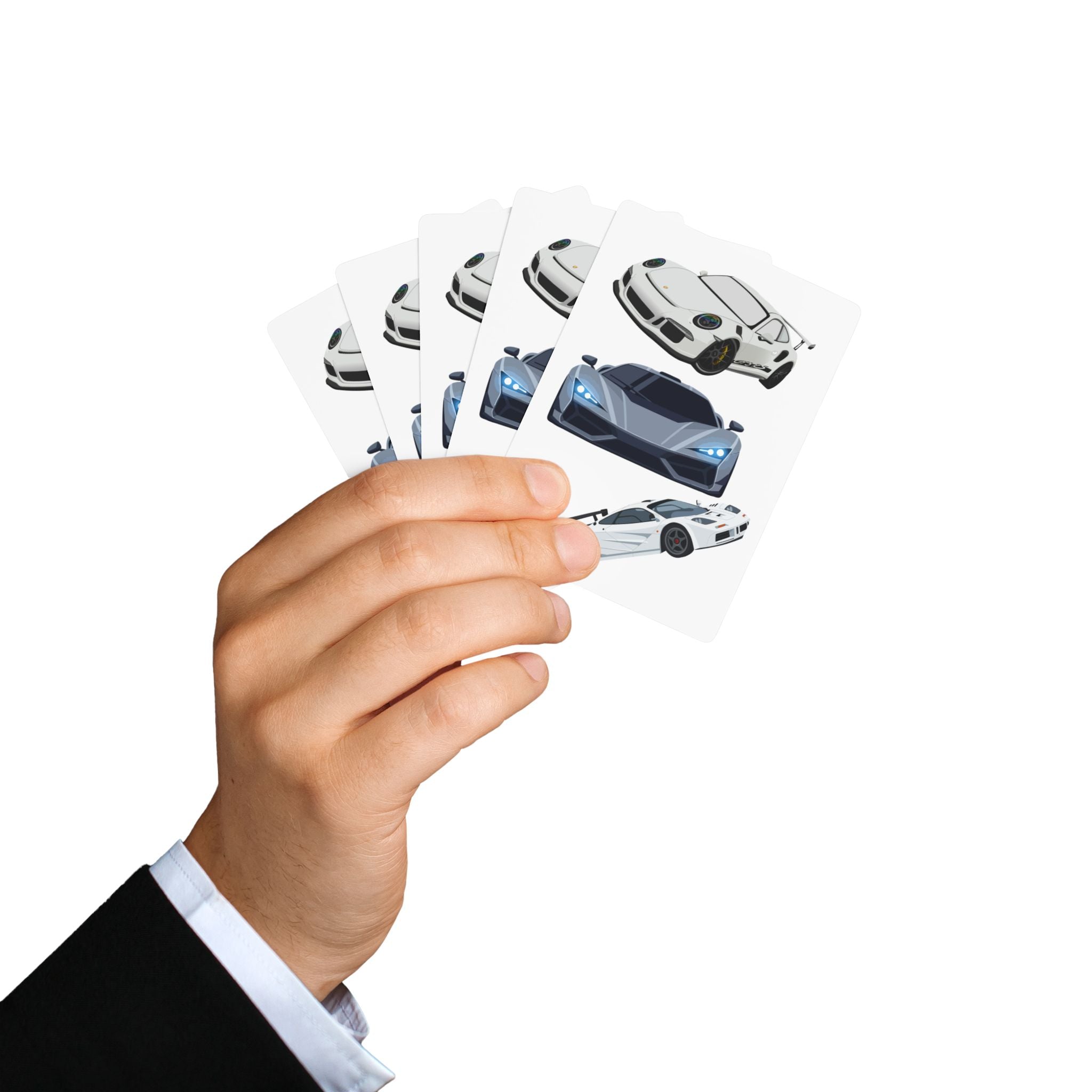Racing Supercars Poker Playing Cards – Luxury Sports Car Deck for Gamers & Collectors